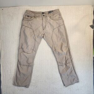 KUHL Mens Pants Beige Size 36x32 Cargo Outdoor Utility Casual